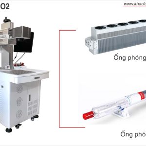 Máy khắc laser CO2 ống phóng kim loại